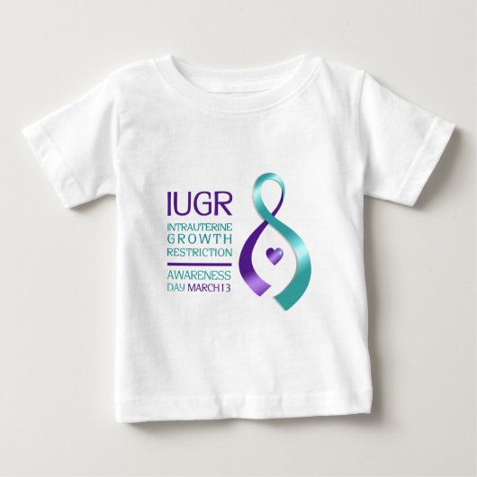 IUGR Bewusstsein Baby T-shirt (Vorderseite)
