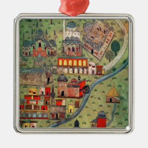 IUK T.5964 Ansicht von Eskisehir Ornament Aus Metall