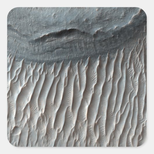 Ius Chasma, eine große Schlucht auf den Mars Quadratischer Aufkleber (Vorderseite)