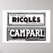 Iustration 1931, Ricqles, Campari Poster (Vorne)