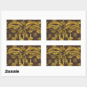 IV - NEPAL RECHTECKIGER AUFKLEBER (Blatt)