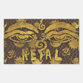IV - NEPAL RECHTECKIGER AUFKLEBER (Vorderseite)