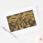 IV - NEPAL RECHTECKIGER AUFKLEBER (Umschlag)