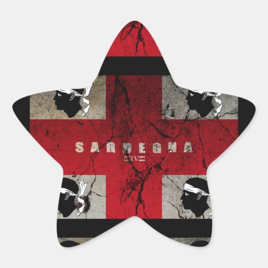 IV - SARDEGNA-Kosten Stern-Aufkleber (Vorderseite)