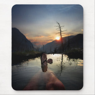 Iva Bell Hot Springs Sunset Ansel Adams Wilderness Mousepad