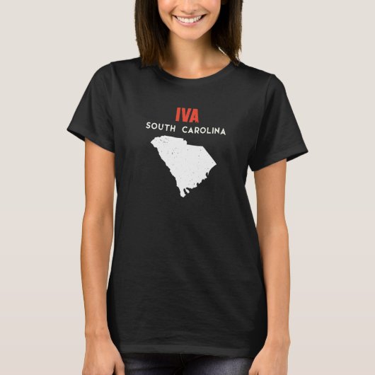 Iva South Carolina USA State America Travel T-Shirt (Vorderseite)
