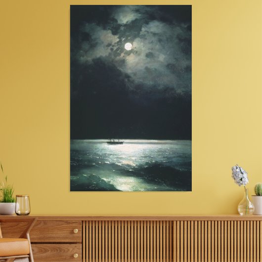 Ivan Aivazovsky Black Sea - Nacht Leinwanddruck (Insitu (Wohnzimmer))