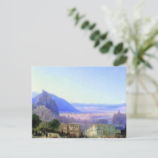 Ivan Aivazovsky- Blick auf Tiflis Postkarte (Stehend Vorderseite)
