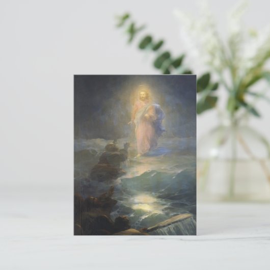 Ivan Aivazovsky - Jesus läuft auf dem Wasser Postkarte (Stehend Vorderseite)