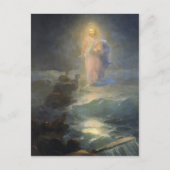 Ivan Aivazovsky - Jesus läuft auf dem Wasser Postkarte (Vorderseite)