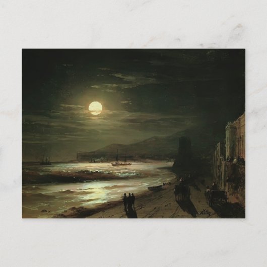 Ivan Aivazovsky - Mondnacht Postkarte (Vorderseite)