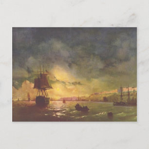 Ivan Aivazovsky - Odessa in der Nacht Postkarte