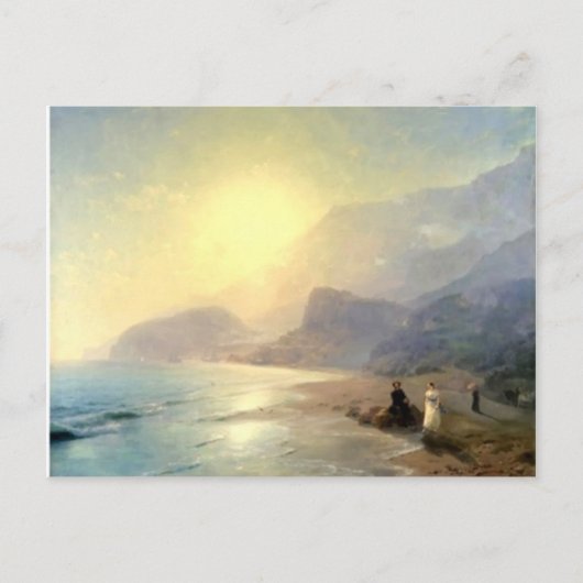 Ivan Aivazovsky- Pushkin und Countess Raevskaya Postkarte (Vorderseite)