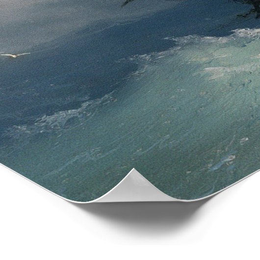 Ivan Aivazovsky - Schiff am Sturmsee Poster (Ecke)