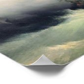 Ivan Aivazovsky - Schiffe im Sturm Poster (Ecke)