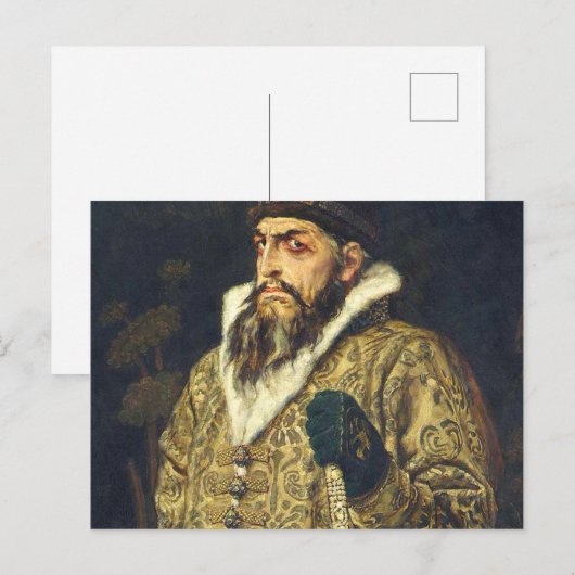 Ivan Die Schreckliche Postkarte (Vorne/Hinten)