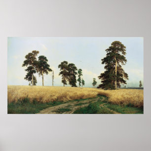 Ivan Ivanovich Shishkin (1832 - 1898) Rye Poster