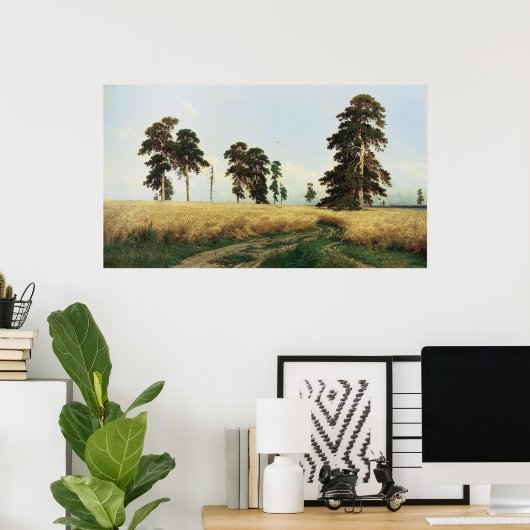 Ivan Ivanovich Shishkin (1832 - 1898) Rye Poster (Heimbüro)