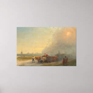 Ivan Konstantinovich Aivazovsky - Ochsenkarren in Leinwanddruck