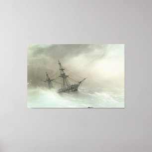 Ivan Konstantinovich Aivazovsky - Schiff in einem  Leinwanddruck