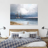 Ivan Konstantinovich Aivazovsky - Ship by Sea Leinwanddruck (Insitu (Schlafzimmer))