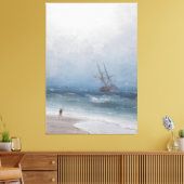 Ivan Konstantinovich Aivazovsky - Stürmische Küste Leinwanddruck (Insitu (Wohnzimmer))