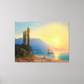 Ivan Konstantinovich Aivazovsky - Sunset Over Yalt Leinwanddruck (Vorderseite)