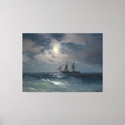 Ivan Konstantinovich Aivazovsky - The Brig Mercury Leinwanddruck (Vorderseite)