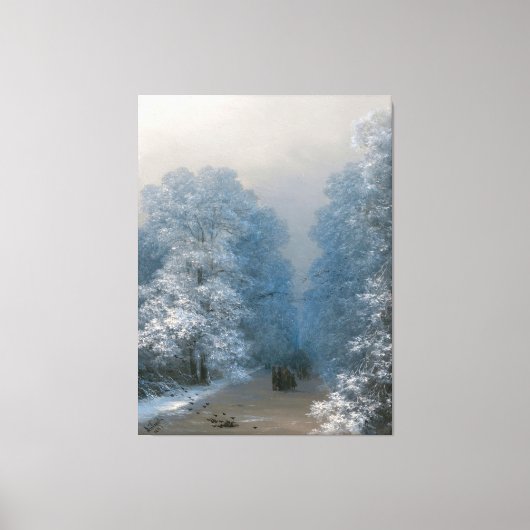 Ivan Konstantinovich Aivazovsky - Winter Landscape Leinwanddruck (Vorderseite)
