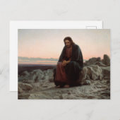 Ivan Kramskoy - Christus in der Wildnis - Schöne K Postkarte (Vorne/Hinten)