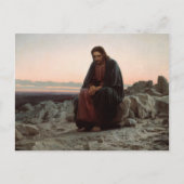 Ivan Kramskoy - Christus in der Wildnis - Schöne K Postkarte (Vorderseite)