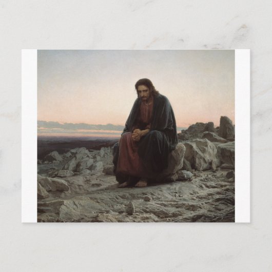 Ivan Kramskoy - Christus in der Wildnis - Schöne K Postkarte (Vorderseite)