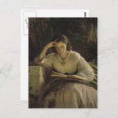 Ivan Kramskoy - Reading Postkarte (Vorne/Hinten)