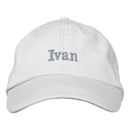 Ivan Name Bestickt, Bestickte Baseballkappe (Vorderseite)