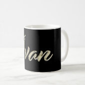 Ivan Name whitegold Tasse Teetasse Kaffeetasse (VorderseiteRechts)