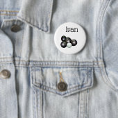 Ivan Name with Lawn Bowls Design, Abzeichen Button (Beispiel)