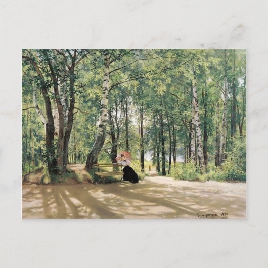 Ivan Shishkin - In der Sommer-Hütte Postkarte (Vorderseite)