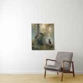 Ivan Shishkin - Morgen in einem Kiefernwald (1889) Wandteppich (Beispiel)