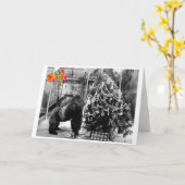 Ivan the Gorilla® Christmas Karte (Gelbe Blume)