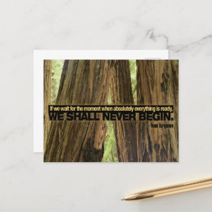 Ivan Turgenev Inspiration Zitat "Ready" Postkarte