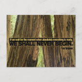 Ivan Turgenev Inspiration Zitat "Ready" Postkarte (Vorderseite)