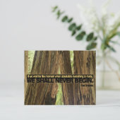 Ivan Turgenev Inspiration Zitat "Ready" Postkarte (Stehend Vorderseite)