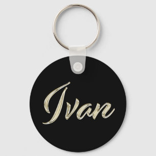 Ivan whitegold ButtonName Schlüsselanhänger
