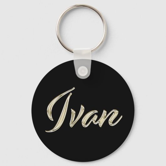 Ivan whitegold ButtonName Schlüsselanhänger (Vorderseite)