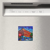 Ivanhoe in der Nacht Magnet (In Situ (Geschirrspüler))