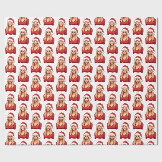 Ivanka Trump mit dem Weihnachtsmann hat frohe Weih Geschenkpapier (Flach)