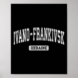 Ivano-Frankivsk Ukraine Vintage Sportdesign  Poster