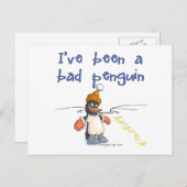 I've been a bad penguin postkarte (Vorne/Hinten)
