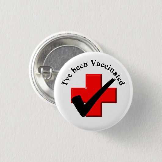 I've Been Vaccated Check Button (Vorne & Hinten)