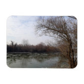 Ive Flussseite im Winter Magnet (Horizontal)